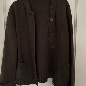 J. Crew Dark Brown Knit Sweater